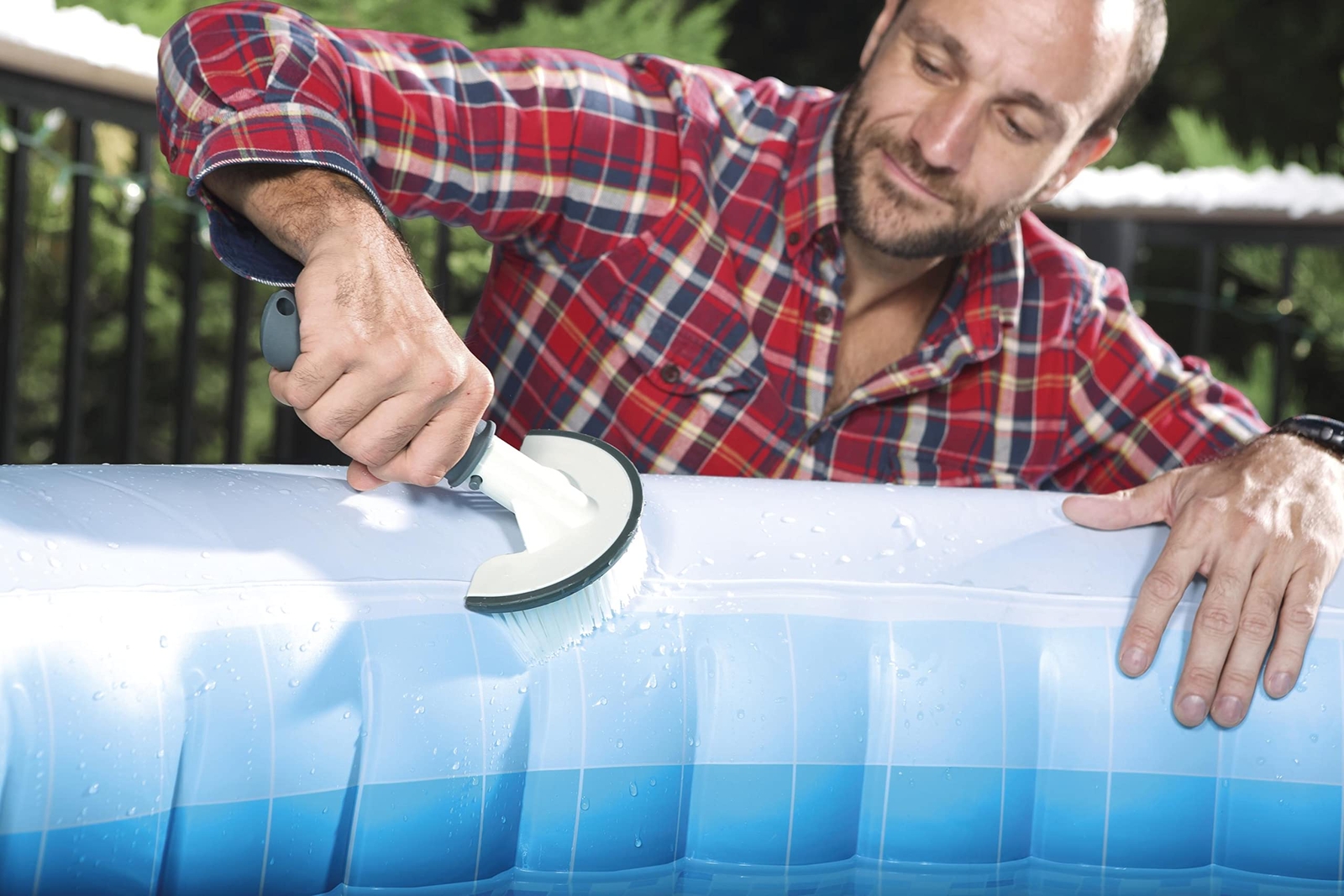 Bestway Hot Tub Cleaning Kit Brush Scrubbing Mitt Net for Spa Maintenance