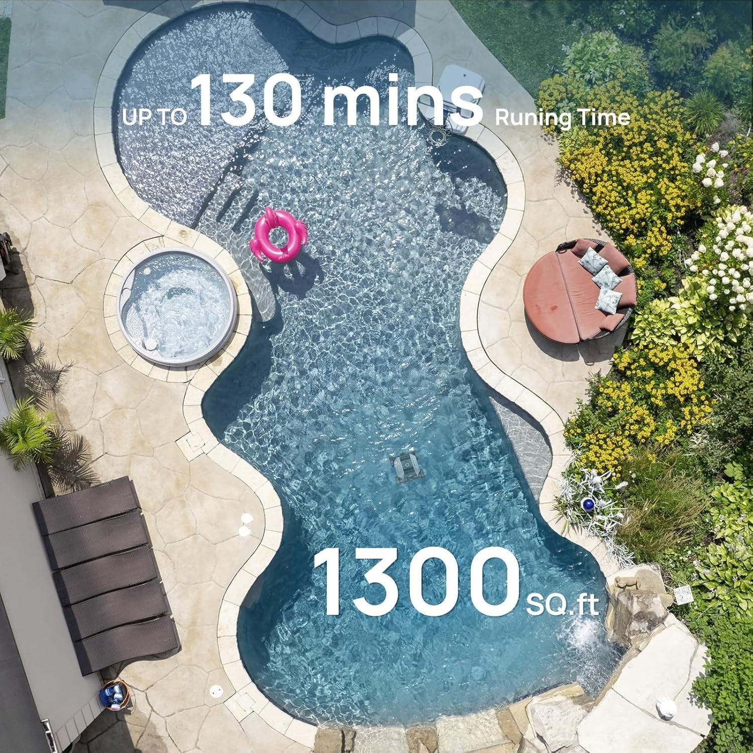 High-Powered 2640 GPH Suction Pool Cleaner