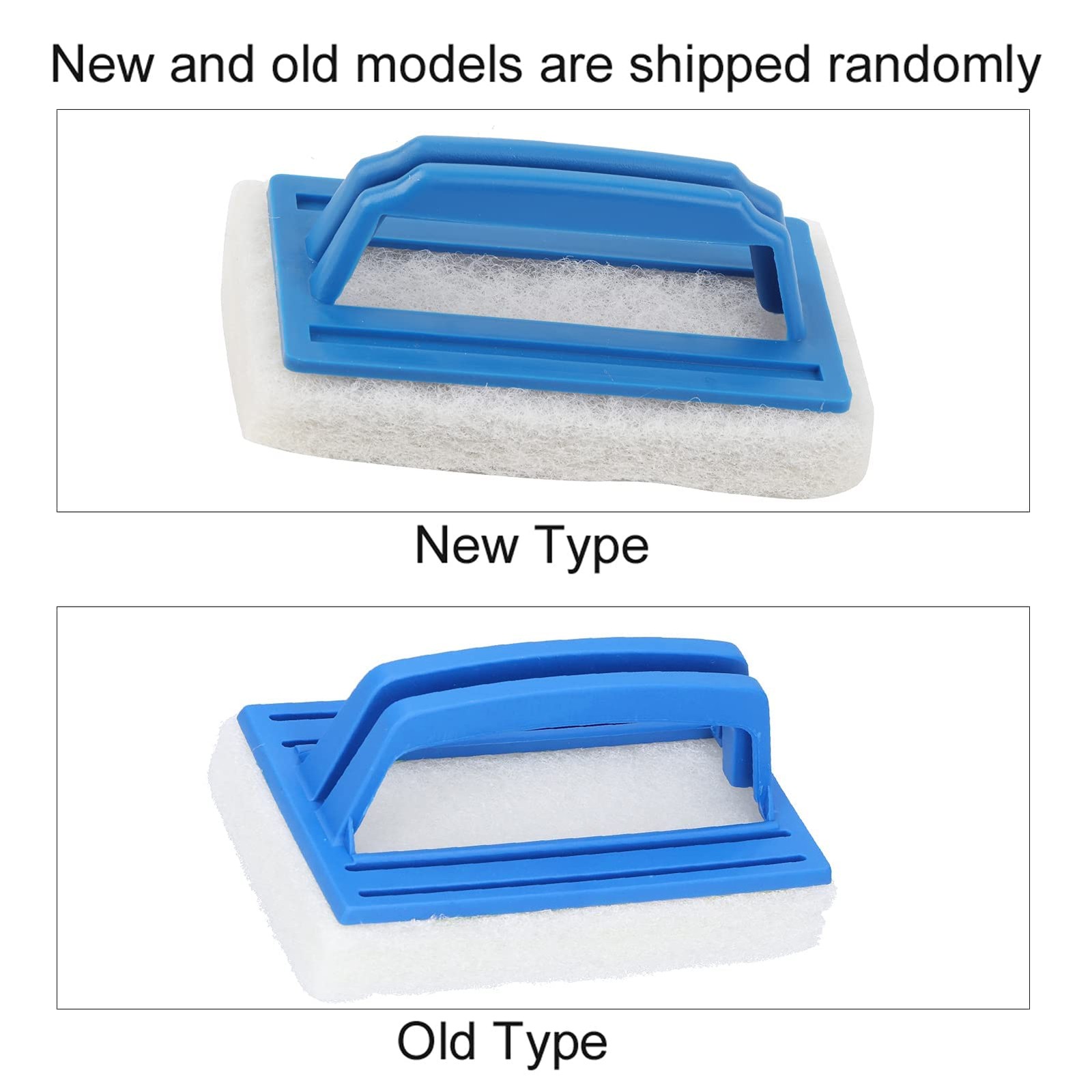 2Pcs Handheld Pool Scrub Brush, Cleaning Sponge Scrub Brush Scouring Pad for …