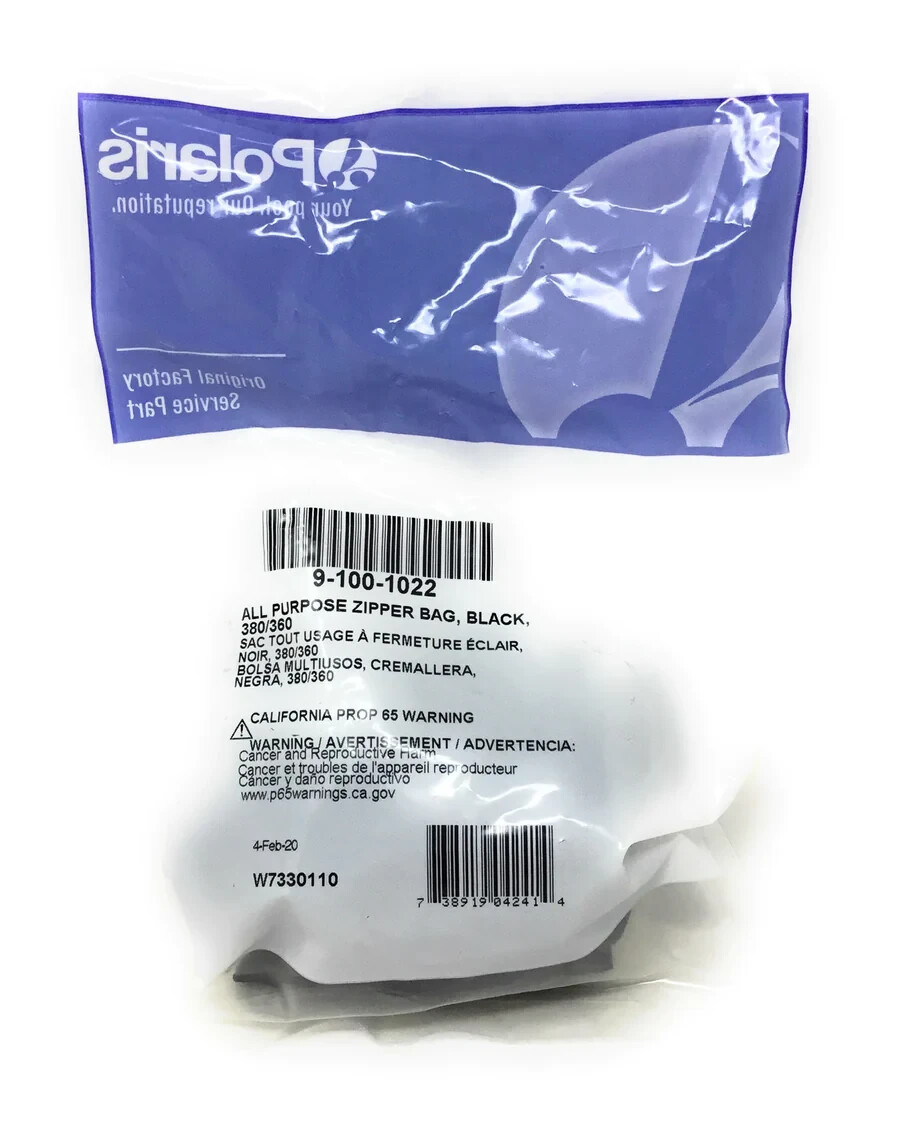 Polaris TR35P / TR36P Zippered All-Purpose Bag, Black Replacement Pool Part
