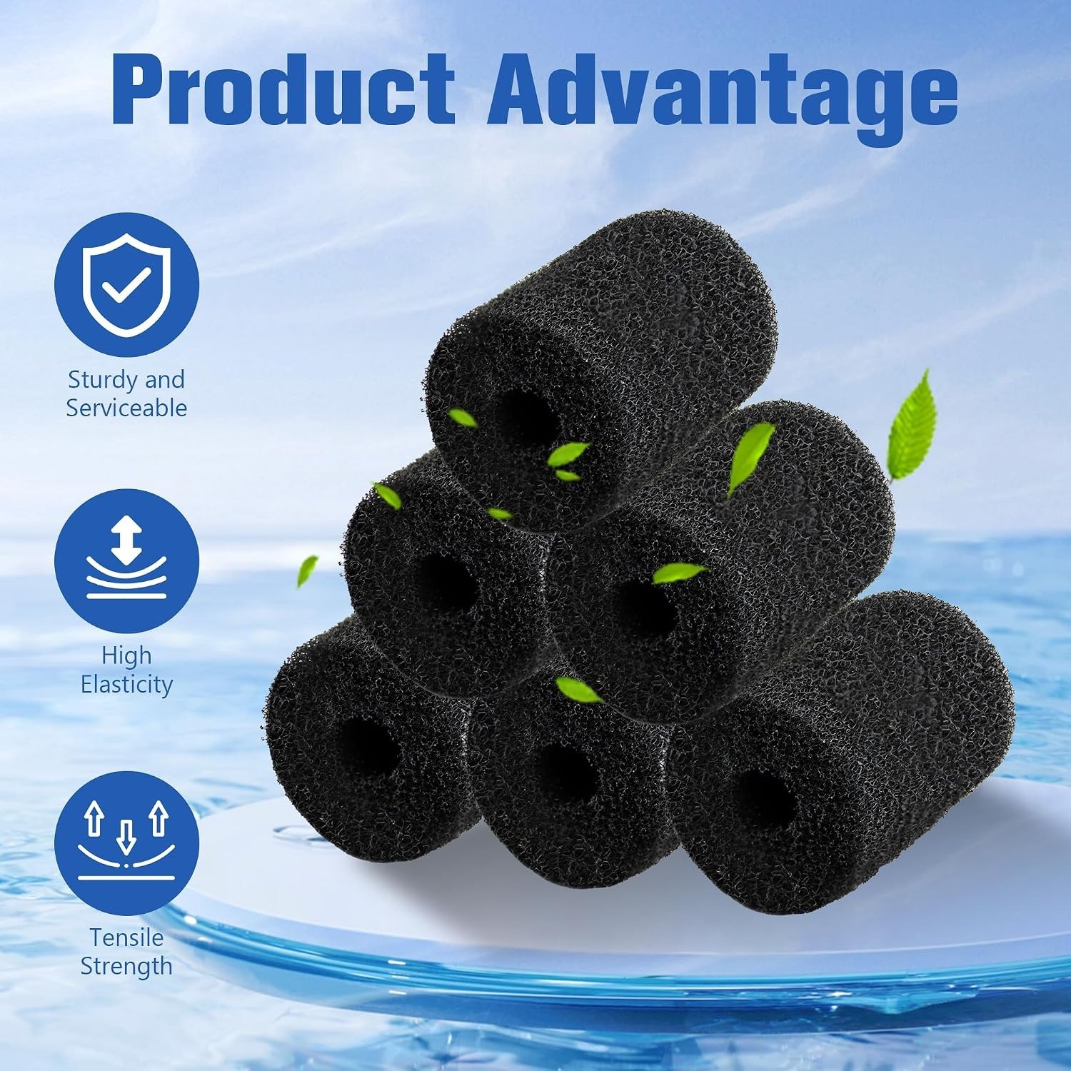High-Quality Foam Sweep Hose Scrubber Tails for Polaris Pool Cleaners – 10 Pack
