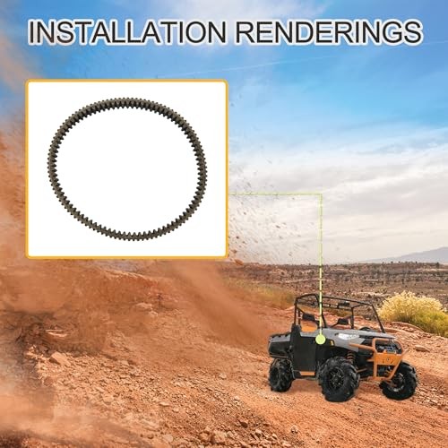 Heavy Duty Transmission Clutch Drive Belt 3211186 Replacement for Polaris RZR