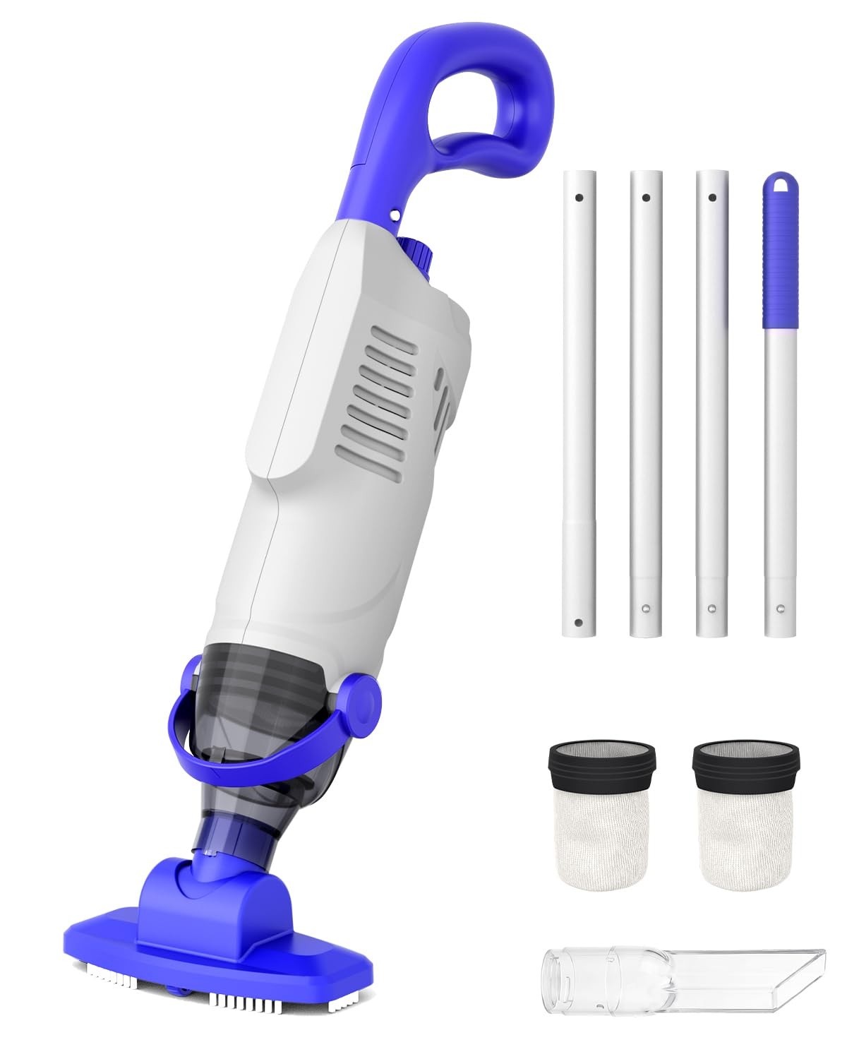 (2026 Upgrade) Little Shark Cordless Pool Vacuum, 60W Motor, 18 GPM Strong Su…
