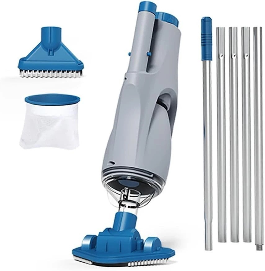 Above Ground Cordless Pool Vacuum with 60-Minute Runtime & Interchangeable Heads