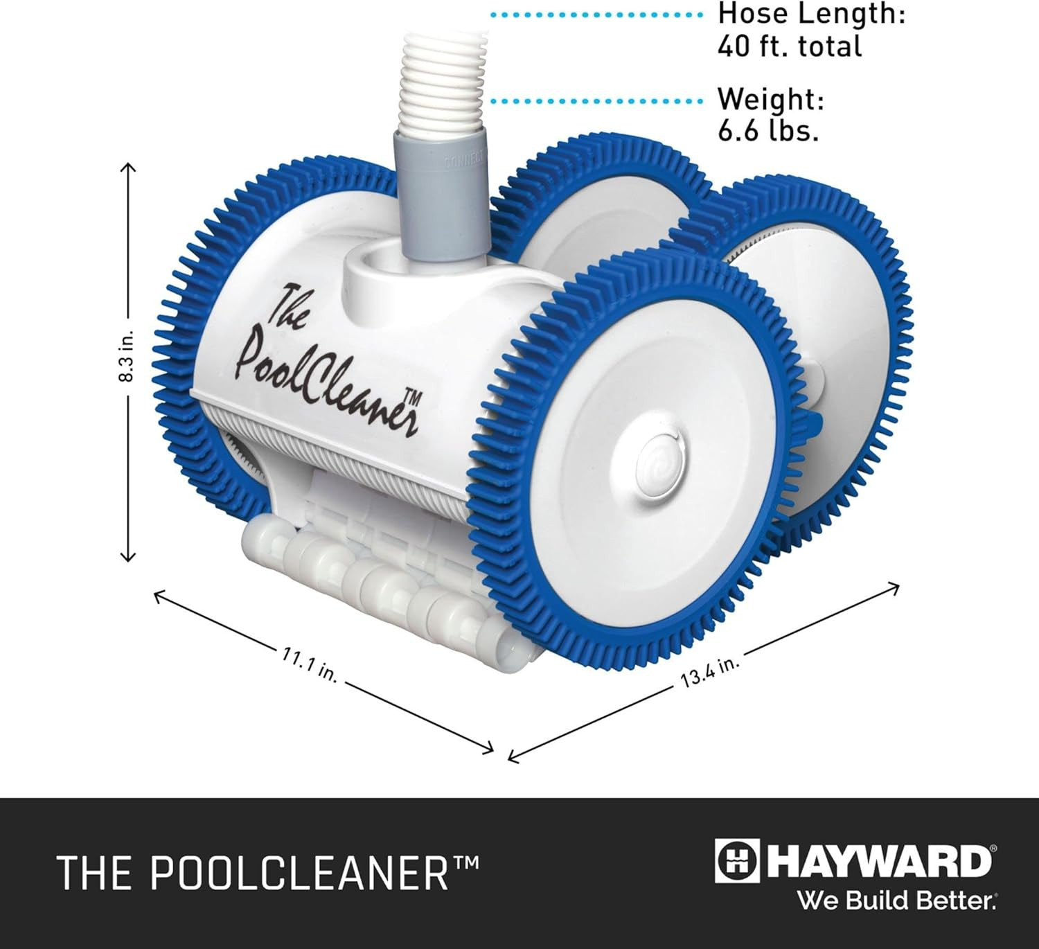 Hayward Pool Vacuum for Inground Pools Poolvergnuegen Suction Pool Cleaner (4 Wh
