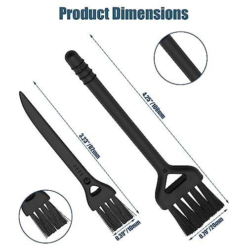 Keyboard Cleaning Brush, 6 Pcs Plastic Handle Nylon Anti Static Brush 2 Styles