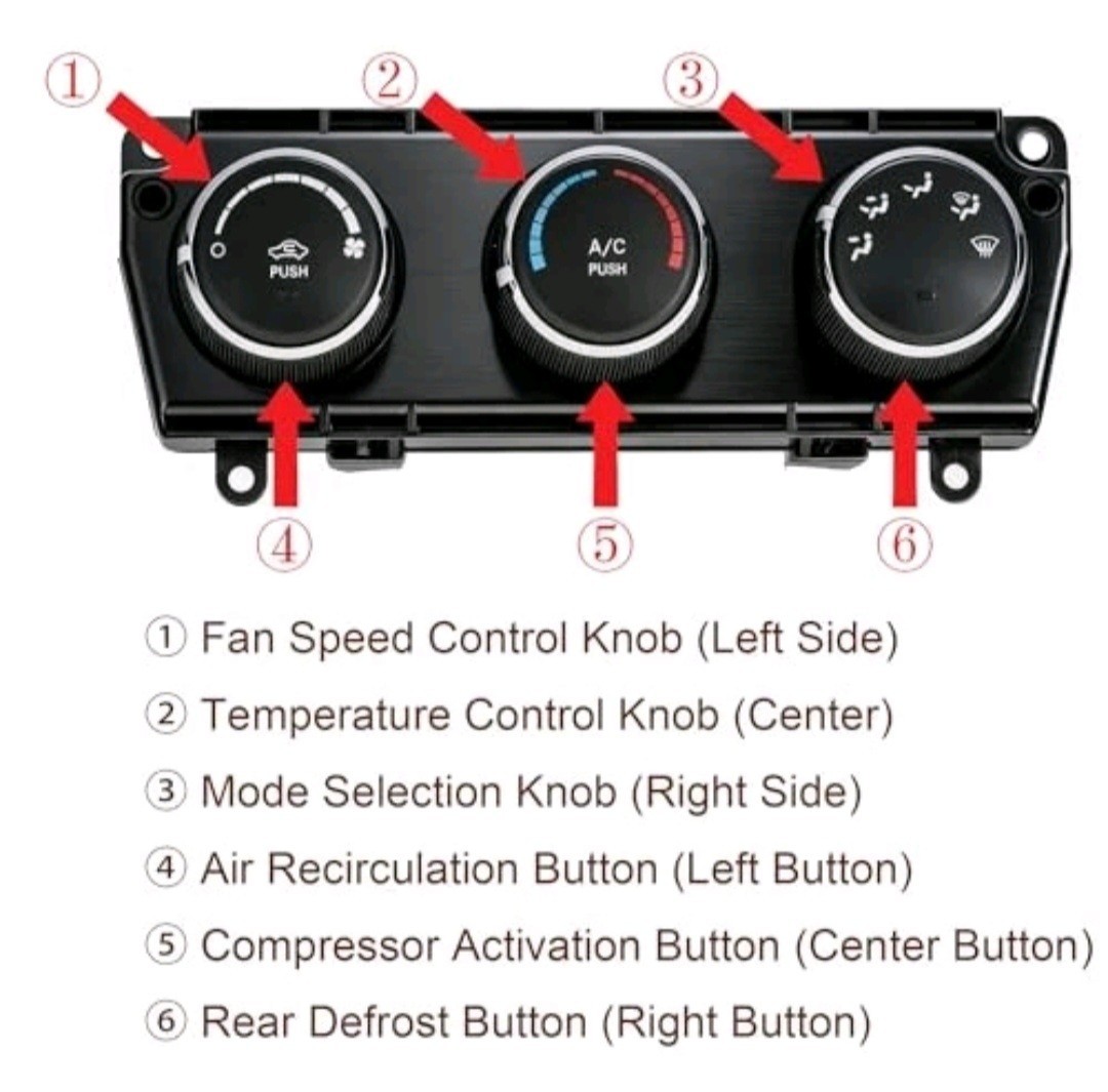 A/C Heater Control Unit Compatible with 2011-2014 Jeep Wrangler – 55111167