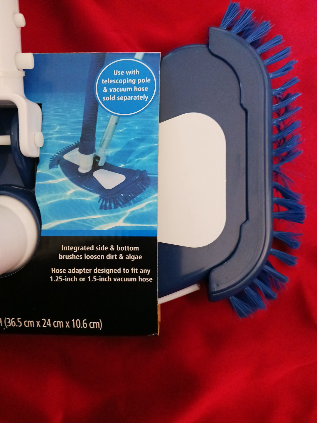 lot 3pcs Pool MAINSTAYS 20&Prime; 2-IN-1 Leaf Skimmer Rake Vacuum Head 20&Prime; Wall Brush