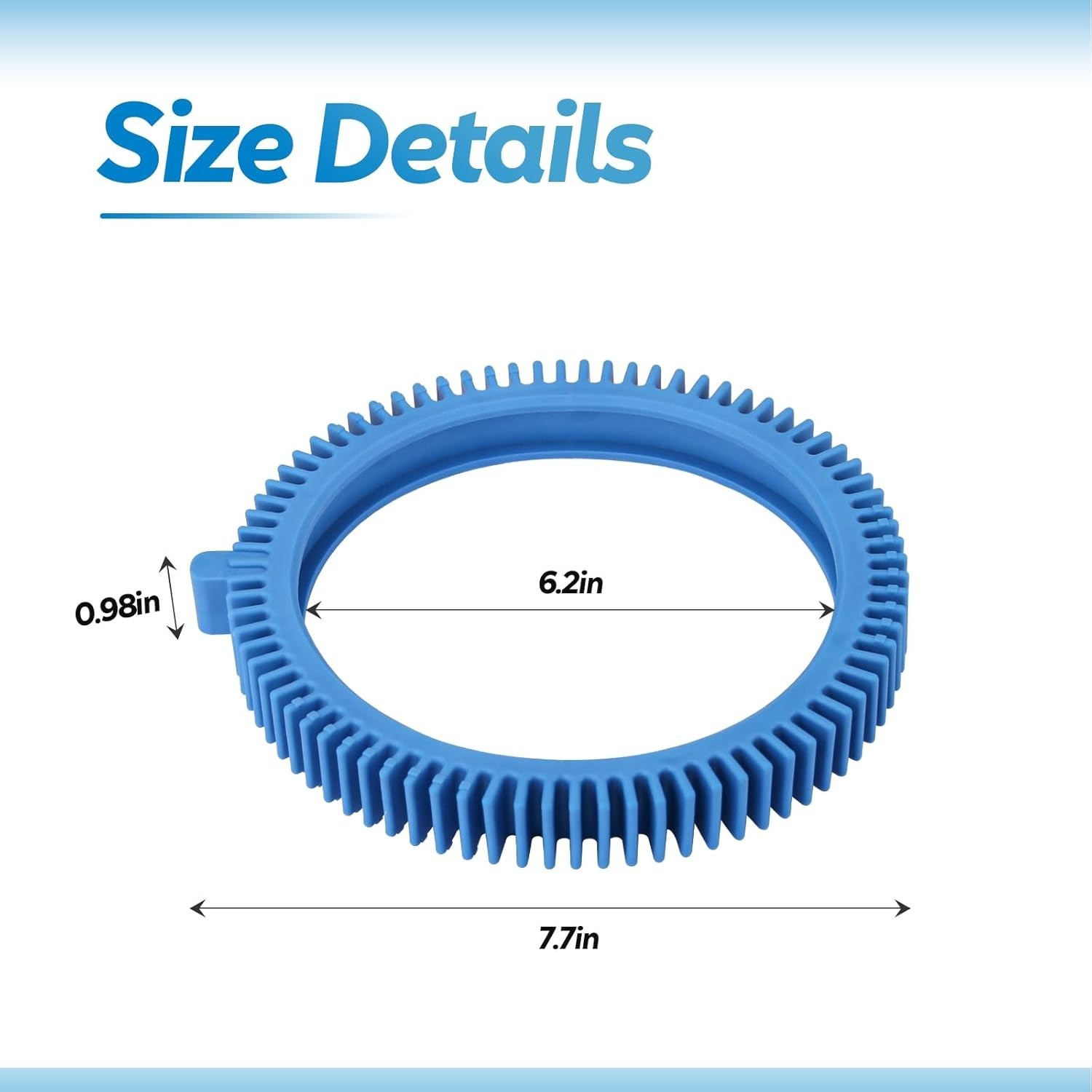 896584000-143 Blue Front Tire Kit with Super Hump Replacement Tires Compatible w