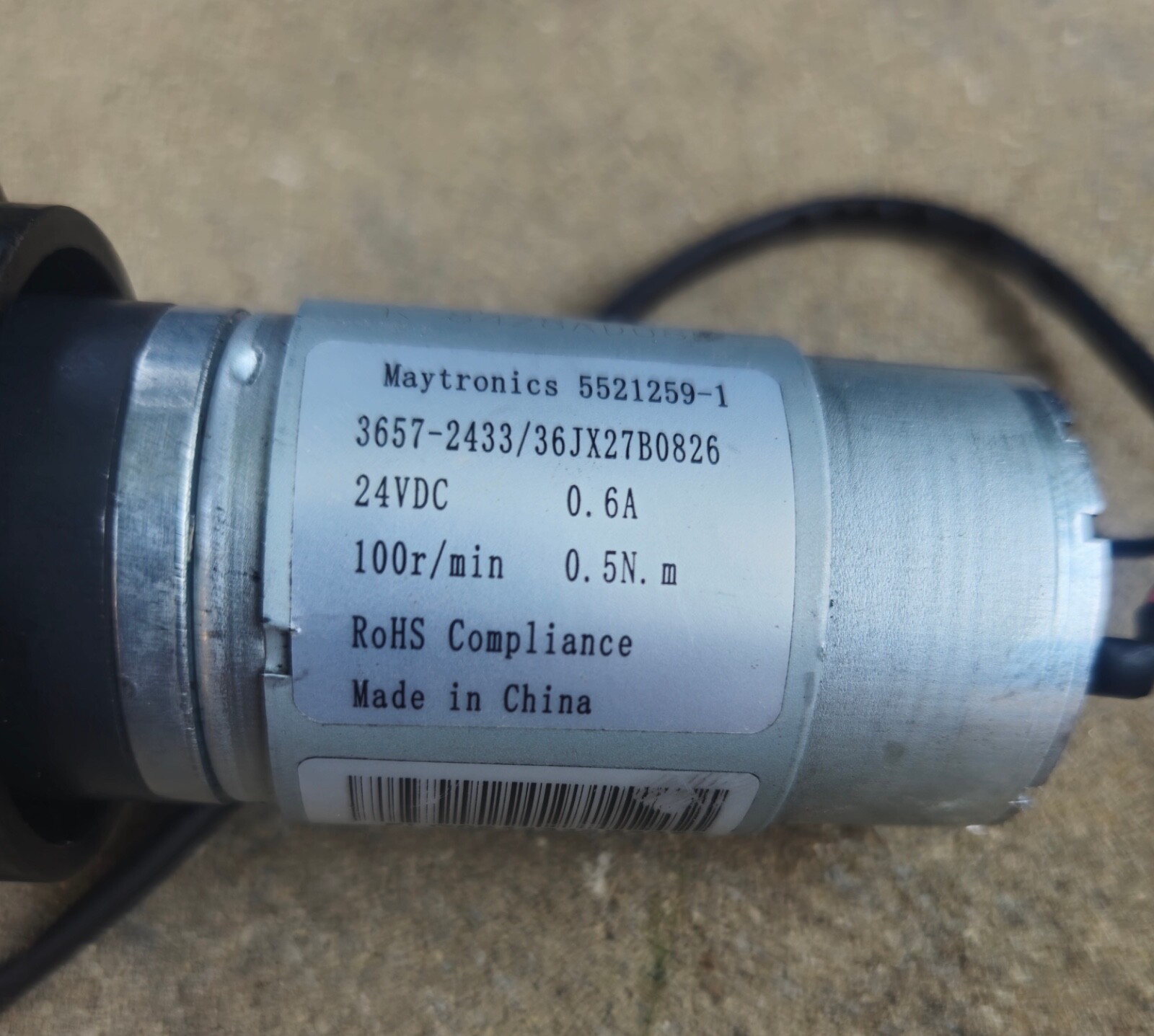 *TESTED* Maytronics Drive Motor 5521259-1 24V 100RPM Dolphin Pool Robot