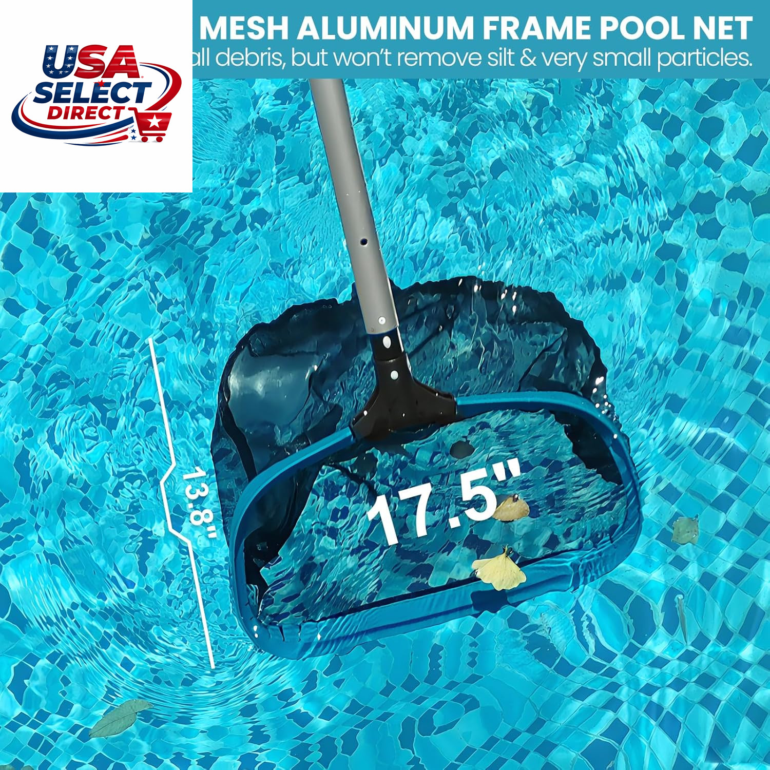 Deluxe Swimming Pool Cleaning Kit with Net, Vacuum Head & Brush