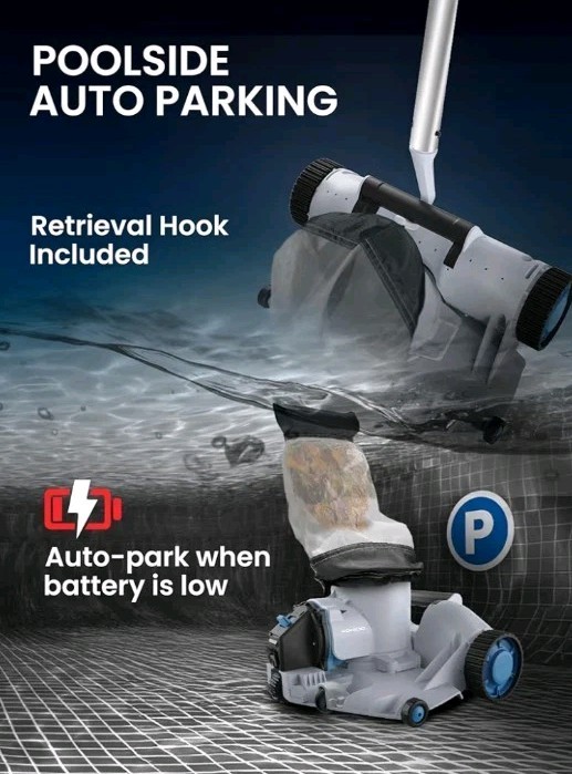 Kokido Xtrojet 620 Automatic Leaf Robotic Pool Vacuum Cleaner (Model: RC060)