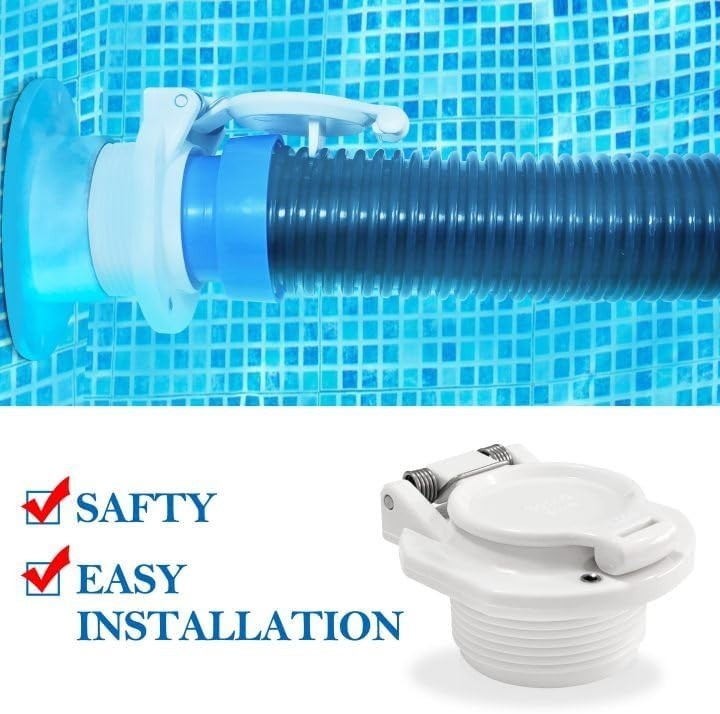 Battery-Powered Free Rotating Pool Vacuum Lock for Enhanced Safety & Efficiency