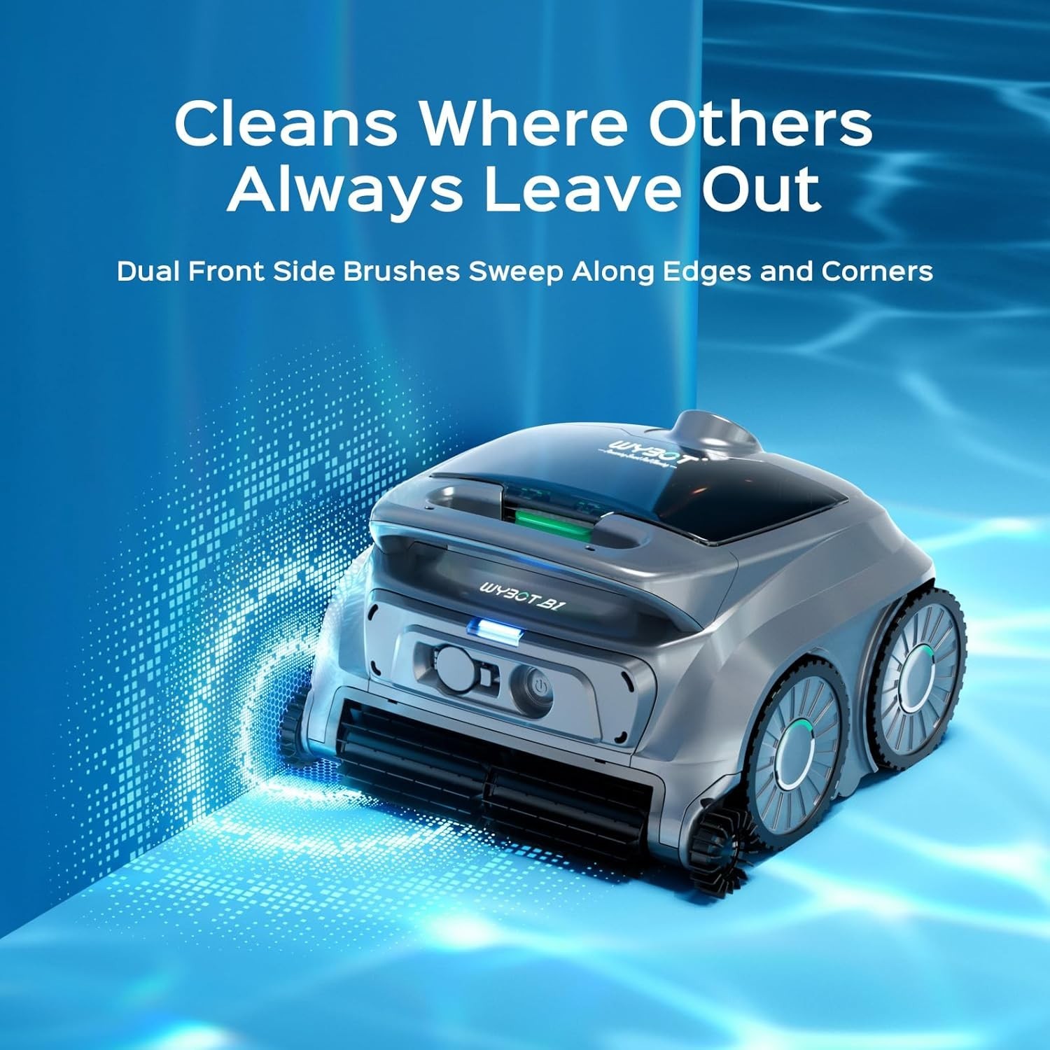 B1 Robotic Pool Cleaner, Floor and Wall Cleaning, Cordless Pool Vacuum for Ingro