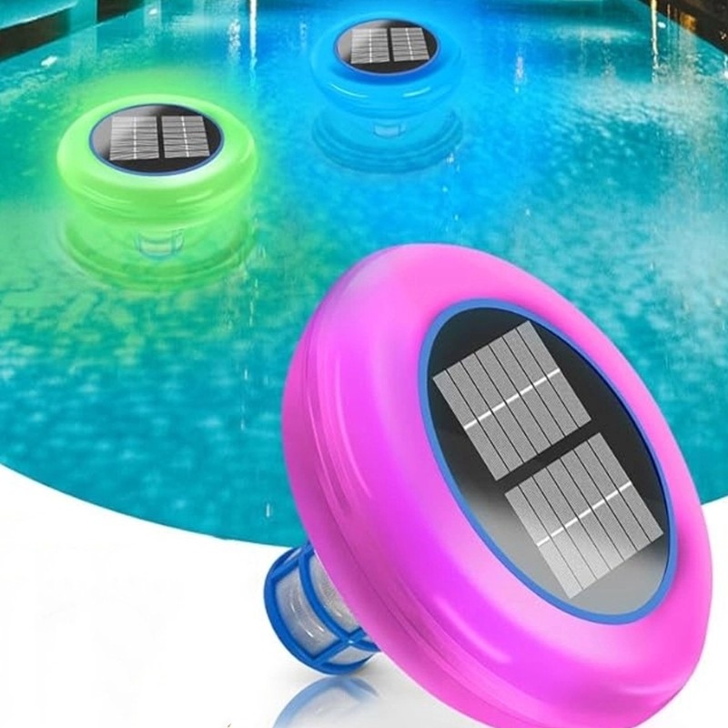 Solar Pool Ionizer Floating Pool Accessory with Solar Top for Home Pools