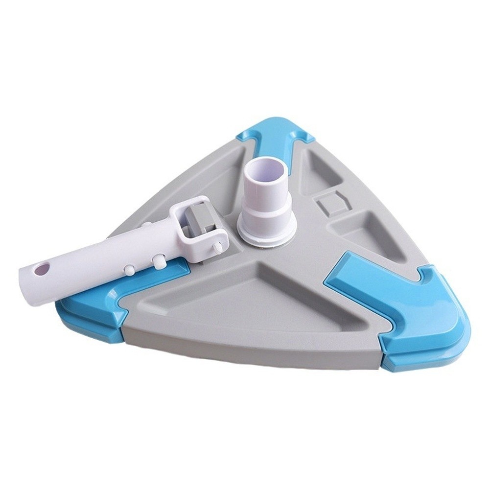Triangle Pool Brush for Swimming Pools and Fish Ponds with Fastener System