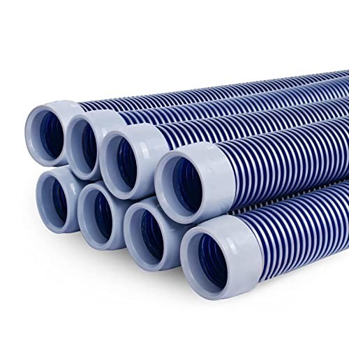 Pool Vacuum Hose 1.5 Inch 24 Feet 8 Piece Automatic Cleaner Replacement
