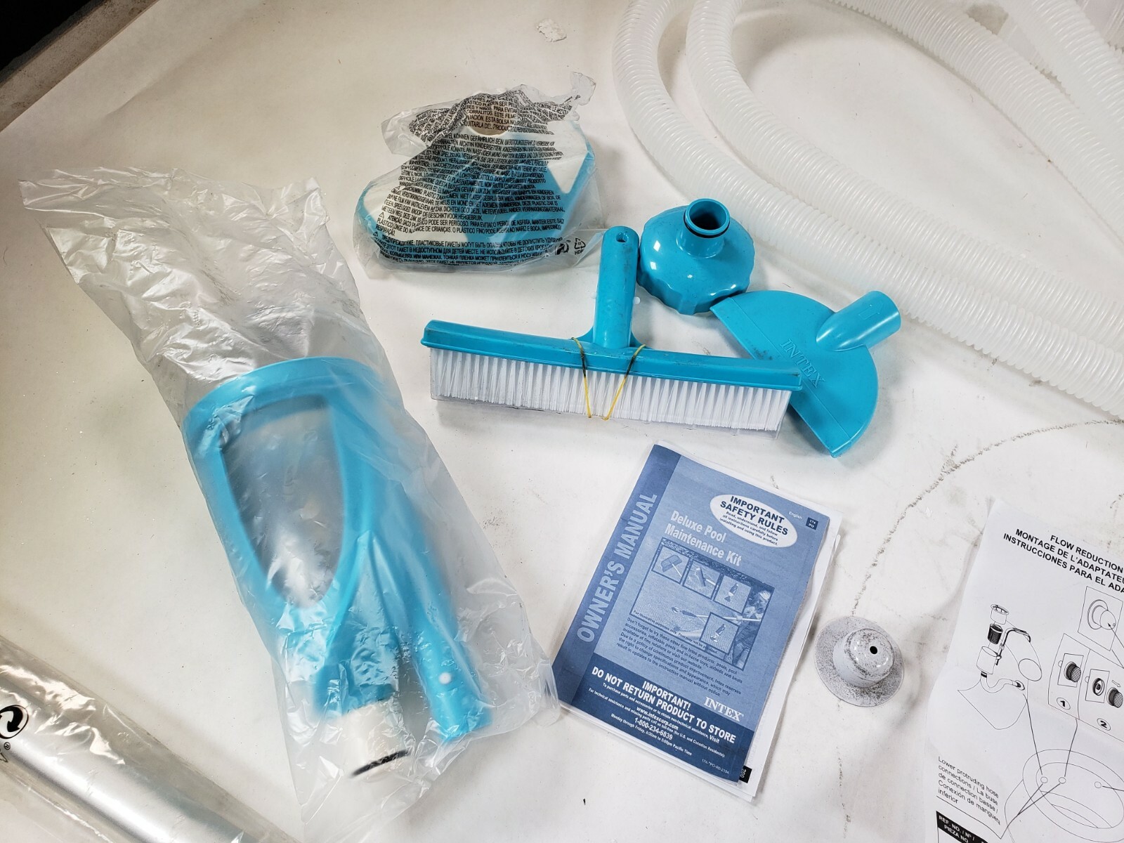 (LOT OF 3) Intex 28003E Blue White Deluxe Above Ground Pool Maintenance Kit