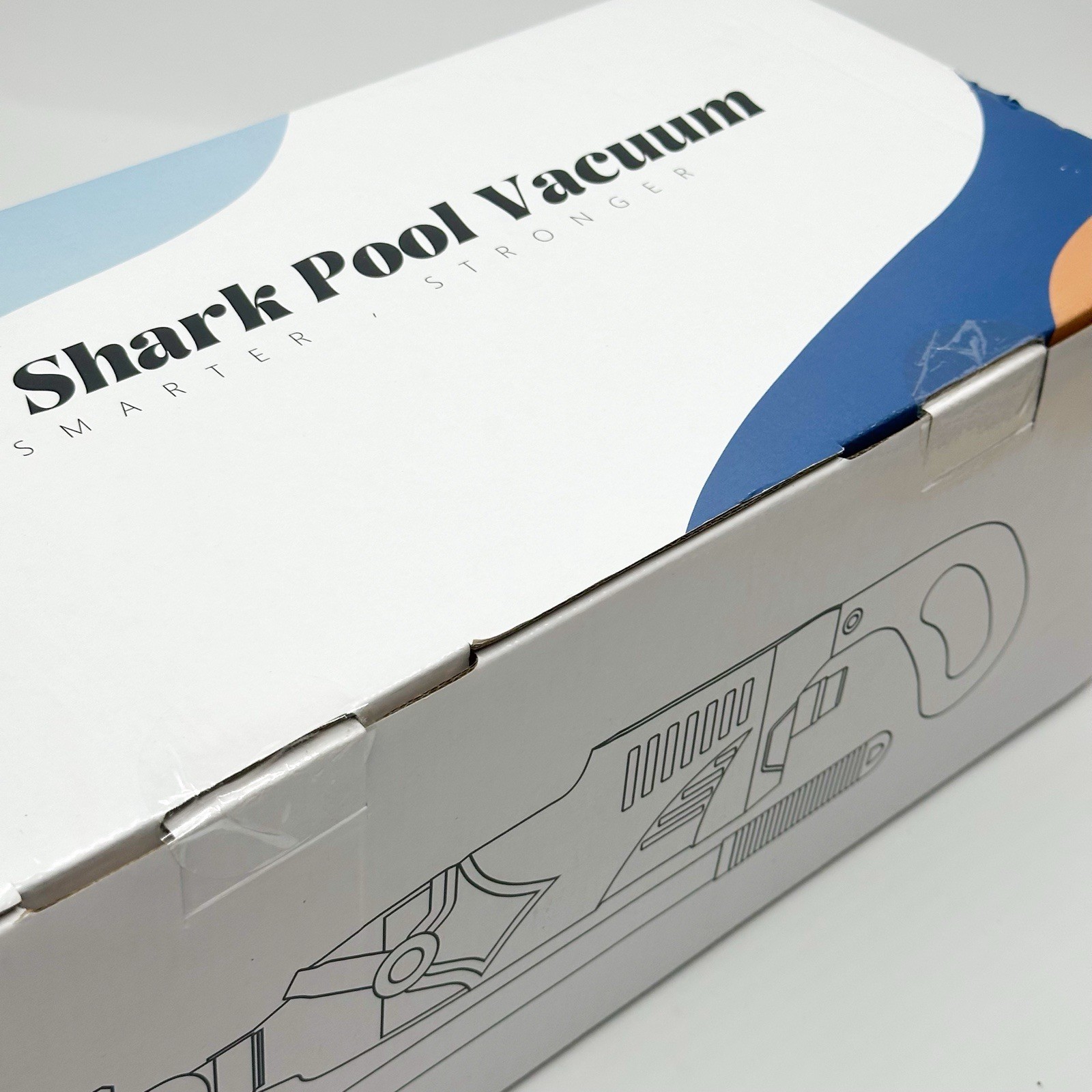Little Shark Pool Vacuum For Above Ground Pool Hot Tub 60W 5000mAh Battery