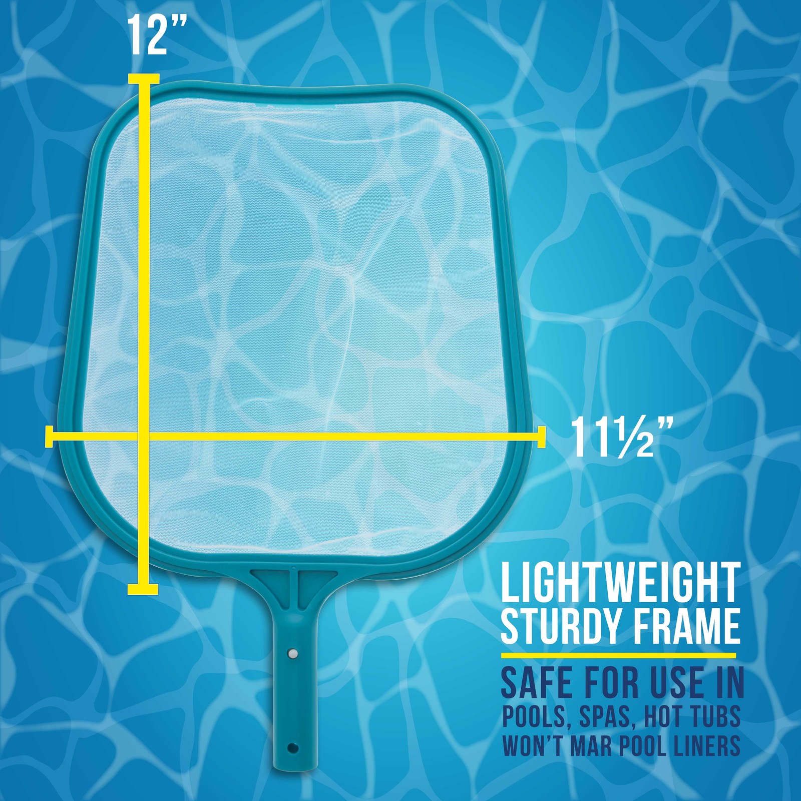 1pc Swimming Pool Leaf Skimmer Net – Ultra Fine Mesh Netting