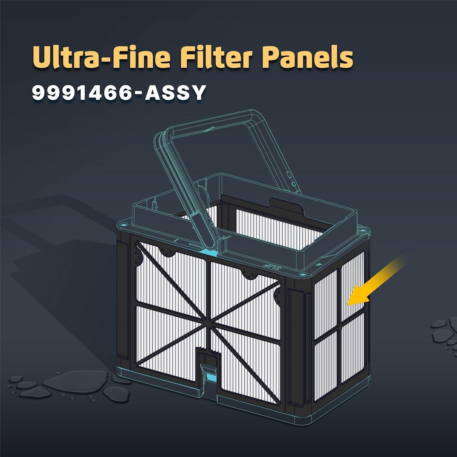 Genuine Ultra-Fine Filter Panels 4PK