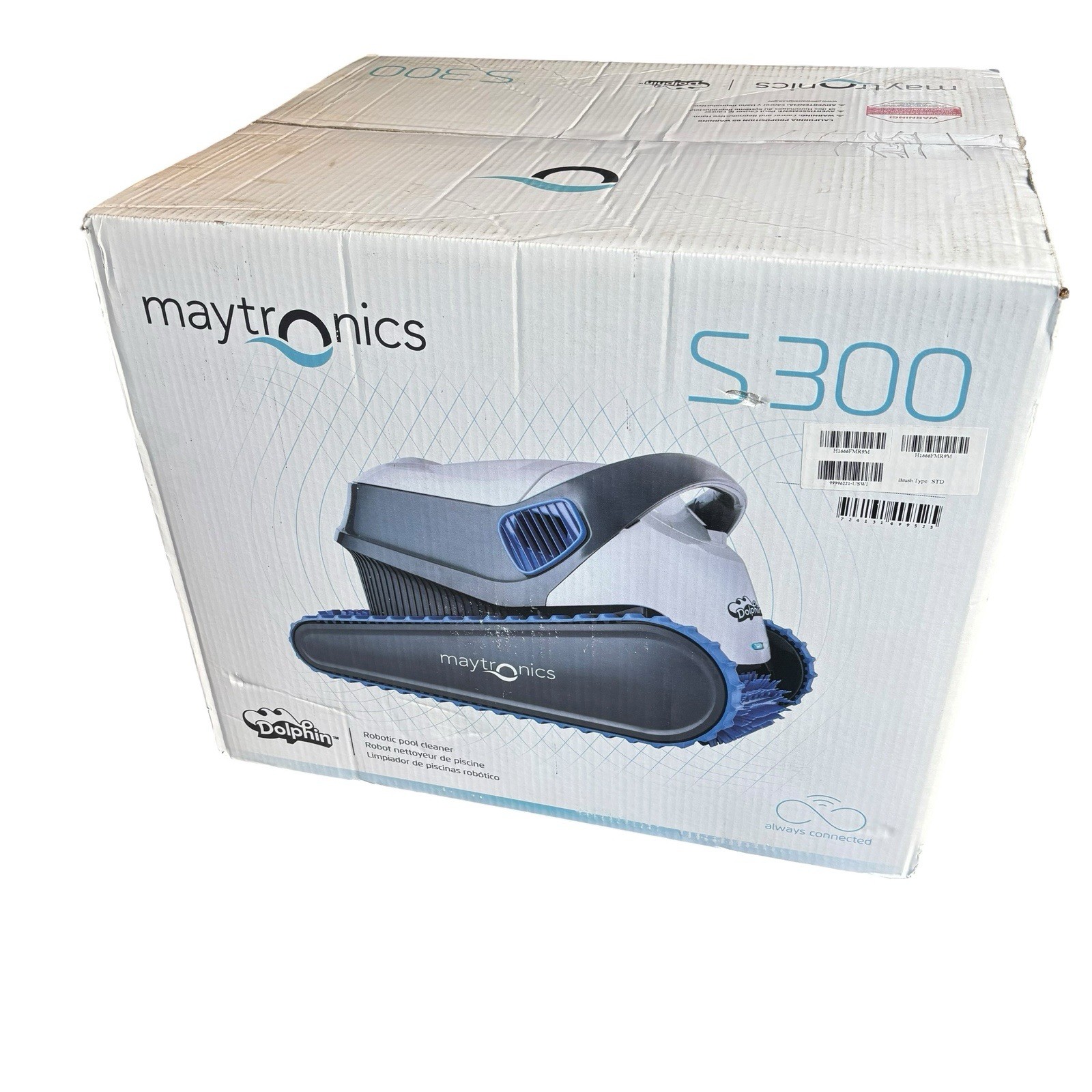 Brand New Maytronics Dolphin S300 Robotic Pool Cleaner w/ Caddy & Wi-Fi READ