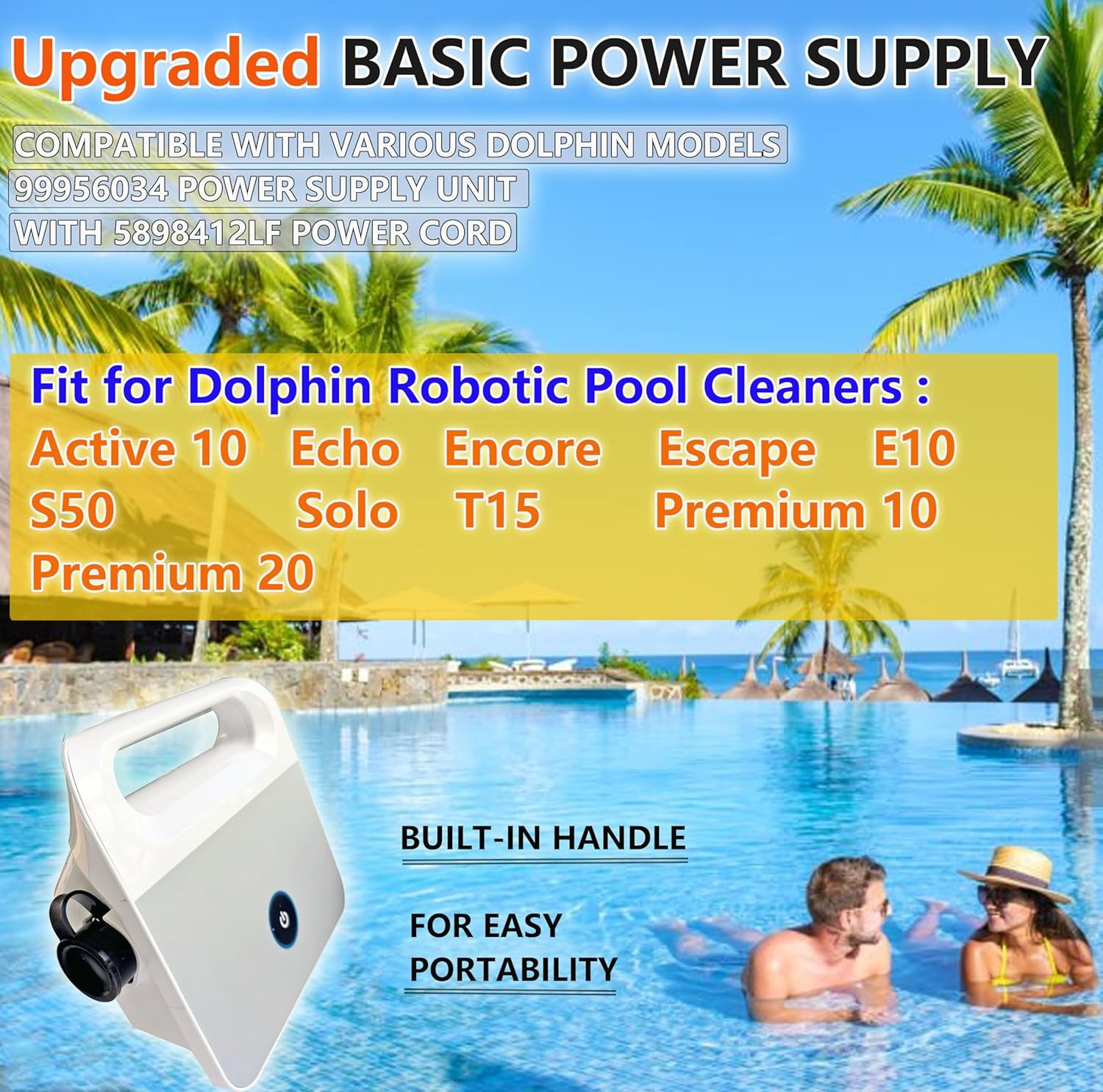 2026 Upgraded 99956034 Power Supply Unit (100-240VAC) with 5898412LF Power Cord,