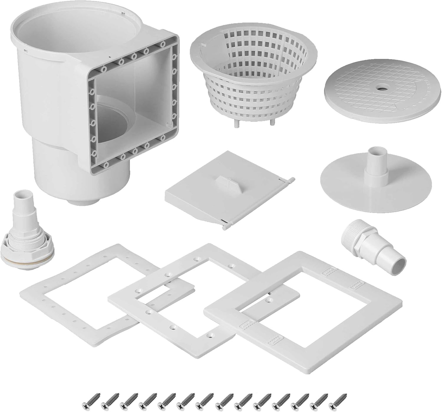 Universal Fit above Ground Pool Skimmer Pool Skimmer Accessory Kit ABS Plastic T