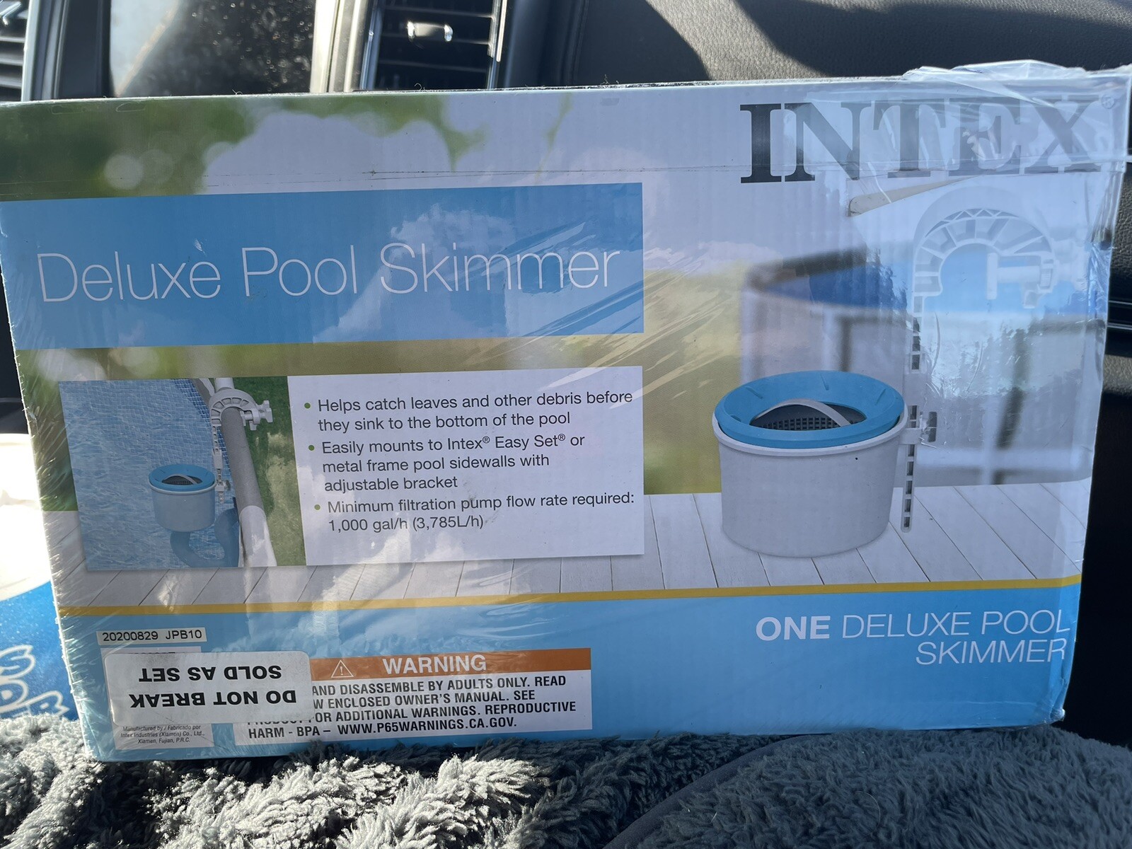 Intex Swimming Pool Deluxe Surface Skimmer Wall Mount Basket Above Ground Debris