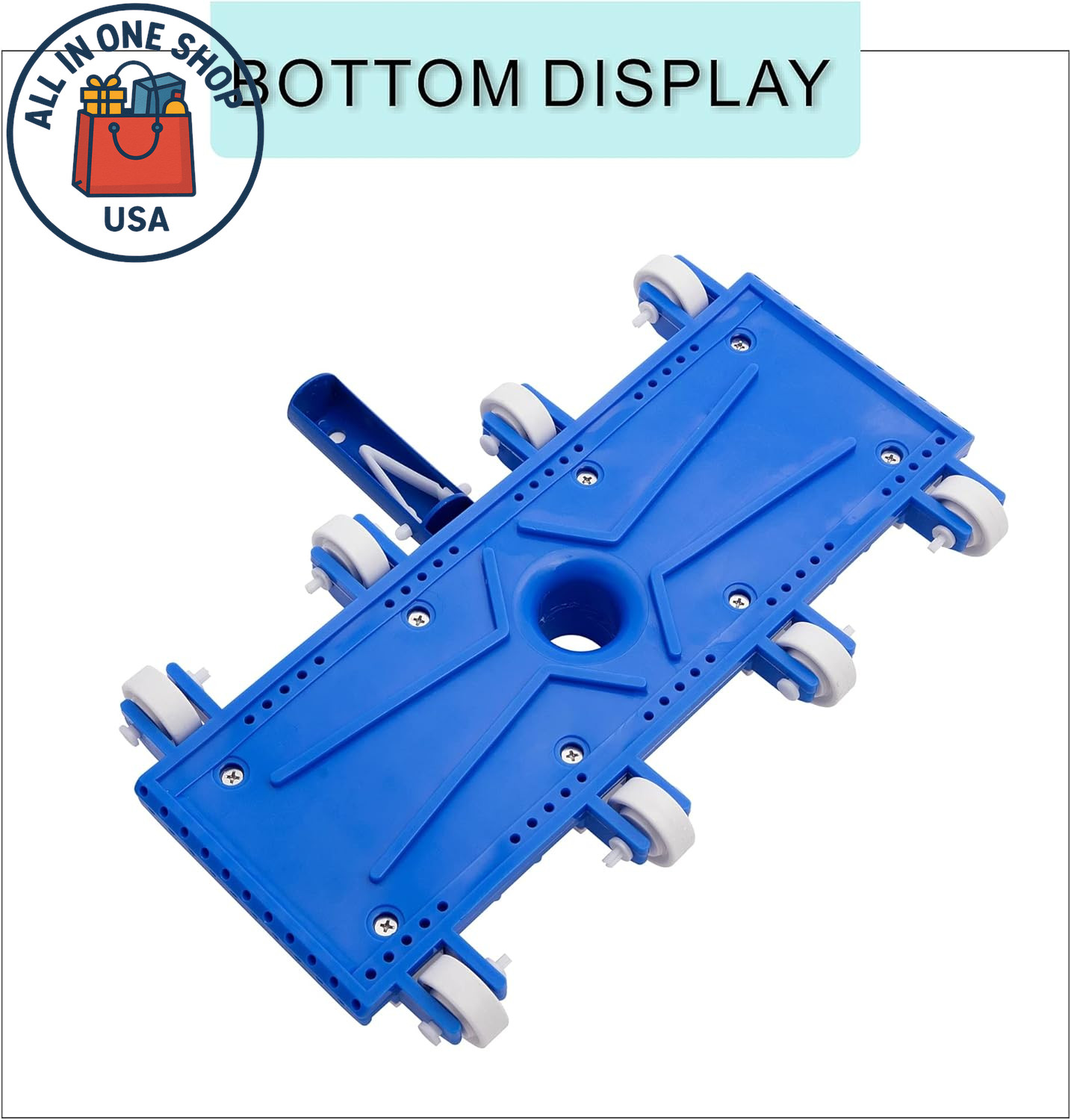 14&Prime; Heavy Duty Pool Vacuum Head with Wheels for Above & Inground Pools