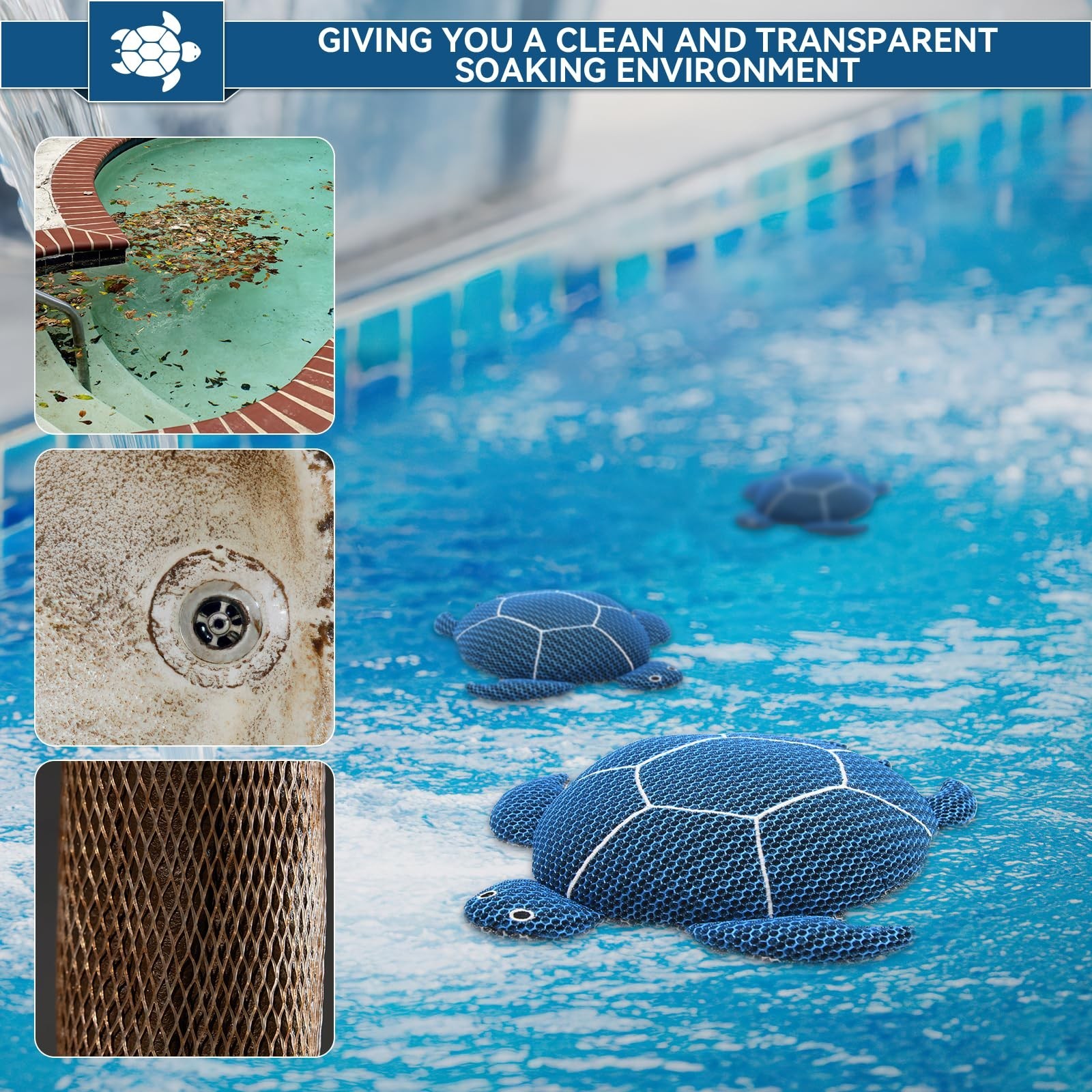 12 Inches Hot Tub Scum Absorber,Hot Tub Sponge for Scum Reusable Spa & Pool C…