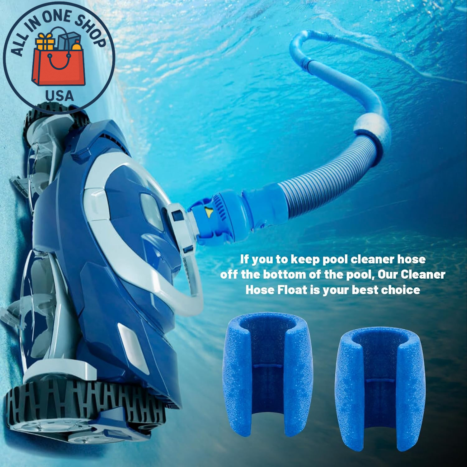 Pool Systems Cleaner Hose Float for Zodiac MX8/MX6 – 2 Pack
