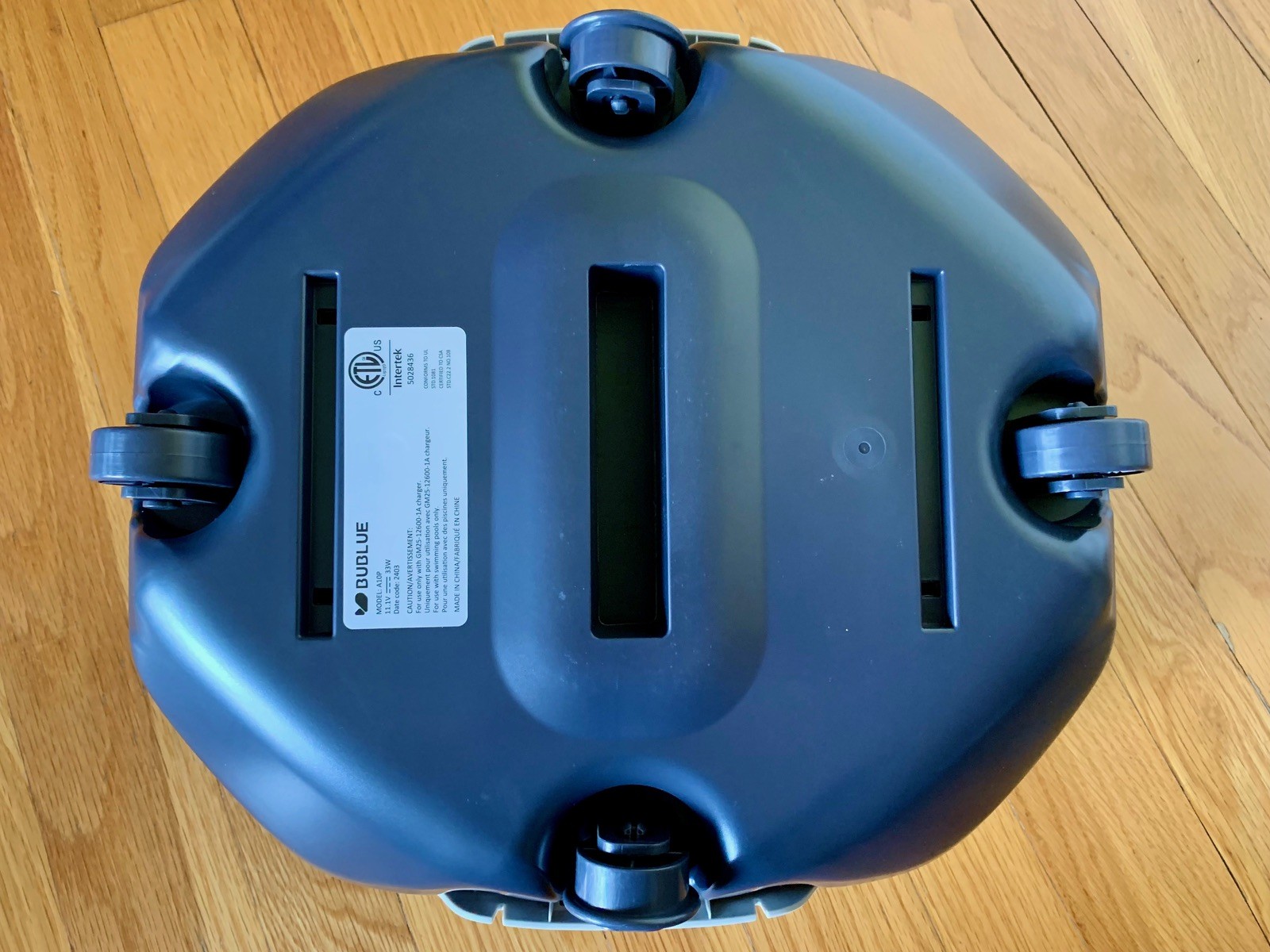 Bubot 300P Cordless Robotic Pool Cleaner, 1.5h Runtime, Auto-Park, 850 Sqft