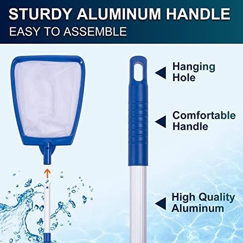Hot Tub Skimmer Net Handheld, Professional Pool, Spa, Pound Handheld Skimmer