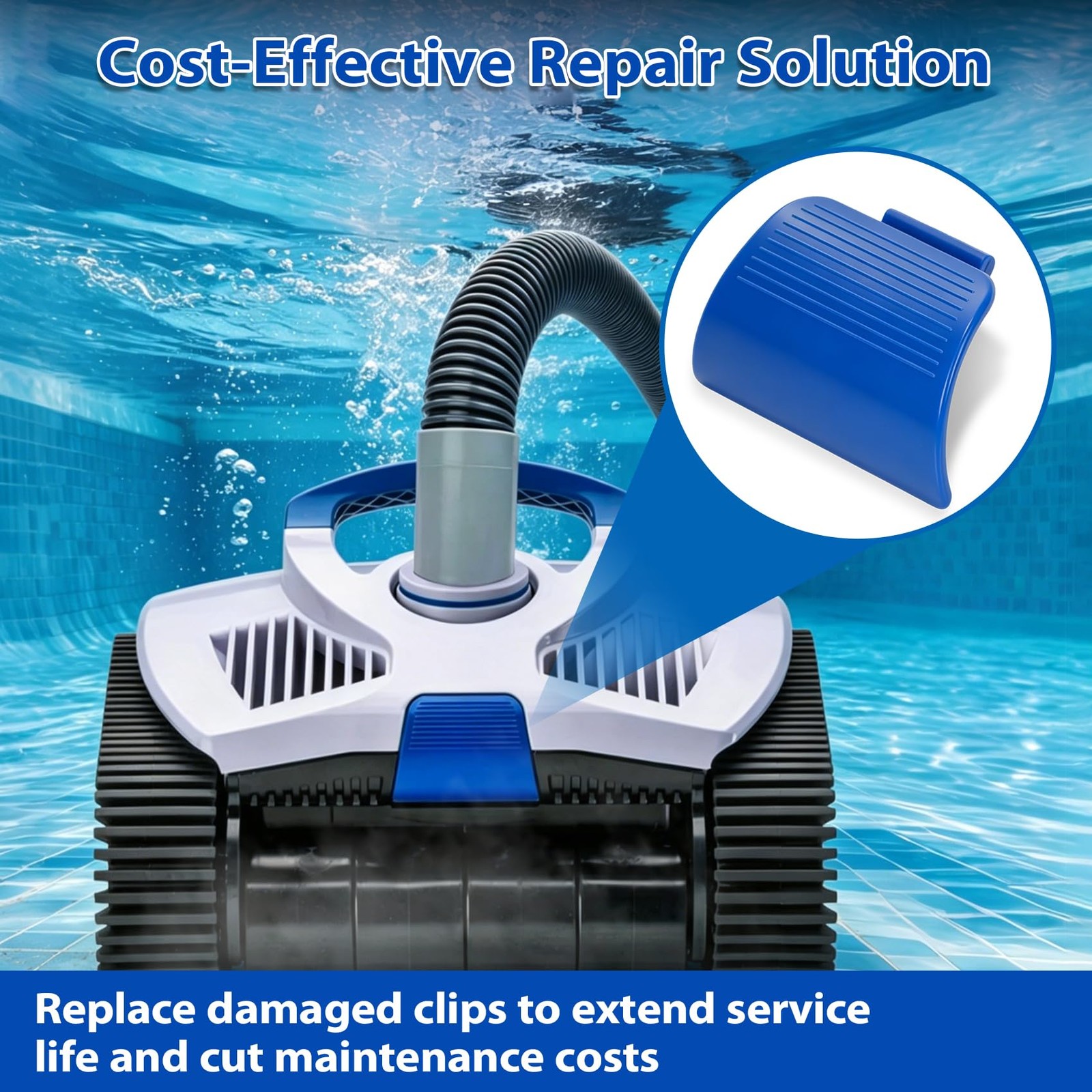 2Pcs HSXTV102 Latch Kit, with TracVac Suction Pool Cleaner Housing Clip, Top …