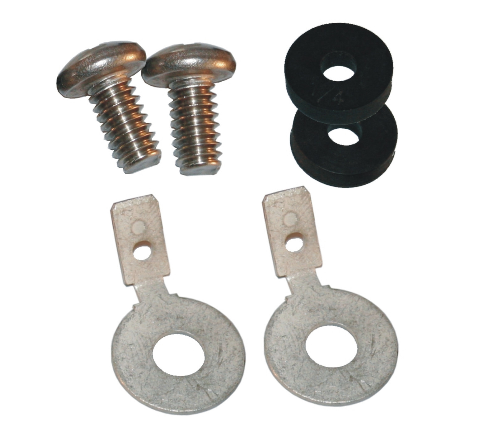 E401 Copper/Silver Replacement Electrode Bars, Half-round Type, Pair, 1.5&Prime; Long