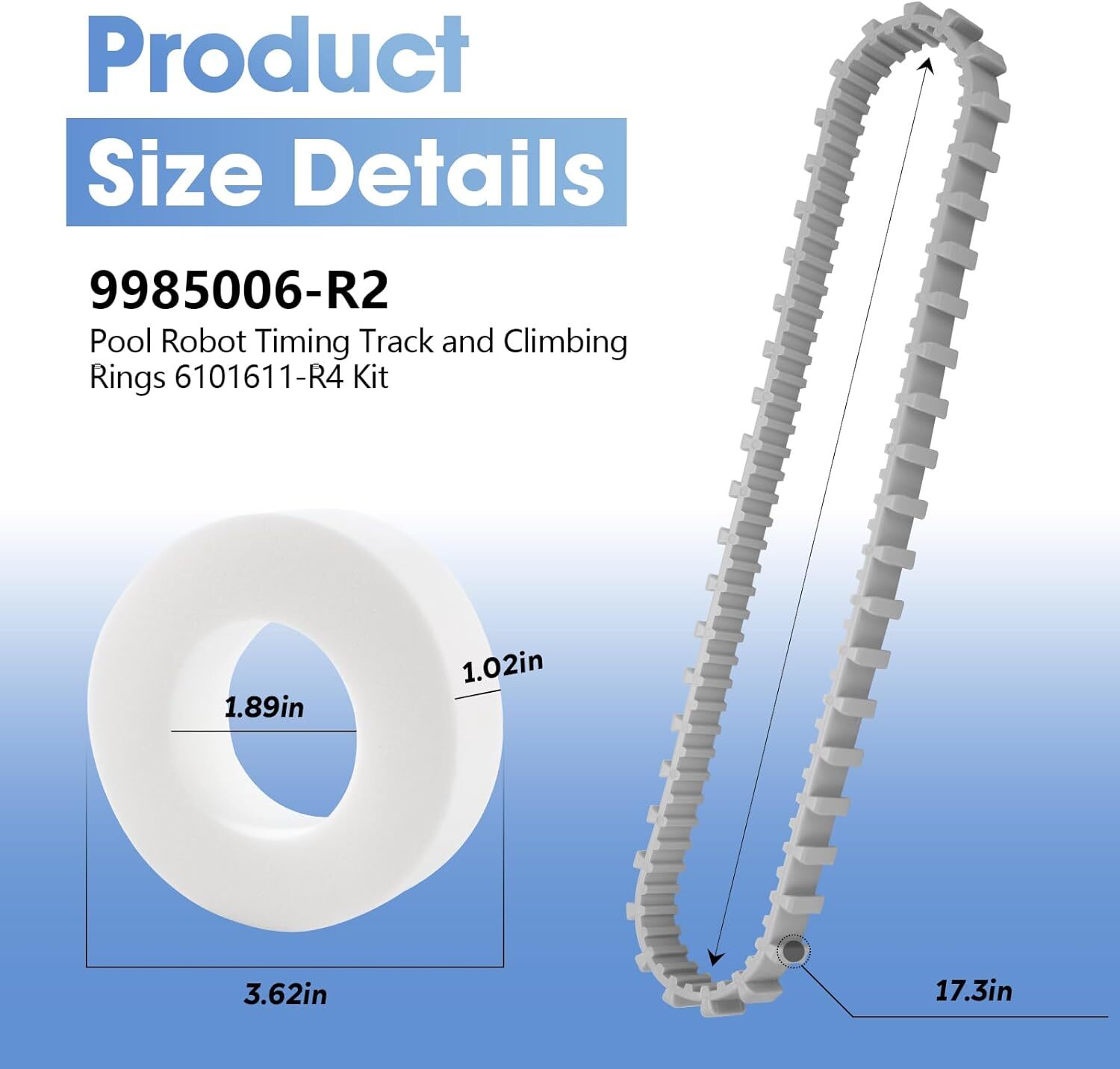 Dolphin Nautilus CC Plus Pool Cleaner Accessory Kit: Rings Tracks & Wheels New