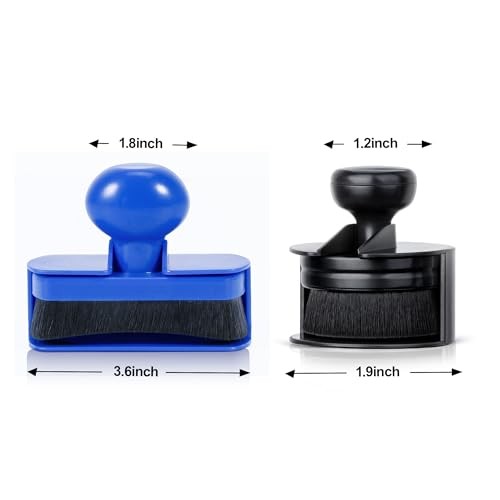Car Tire Shine Applicator,Vegan Tire Shine Applicator with Curved Black & Blue