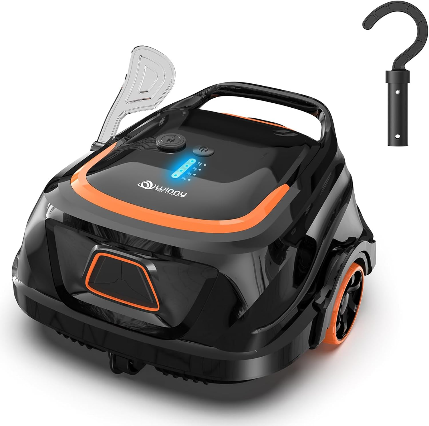 Cordless Robotic Pool Vacuum for above Ground Pool, Automatic Pool Cleaner with