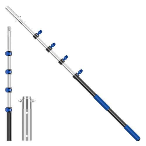 Pool Pole Telescopic 16FT Heavy Duty Upgraded Aluminum, 16 Ft 16 FT Upgrade