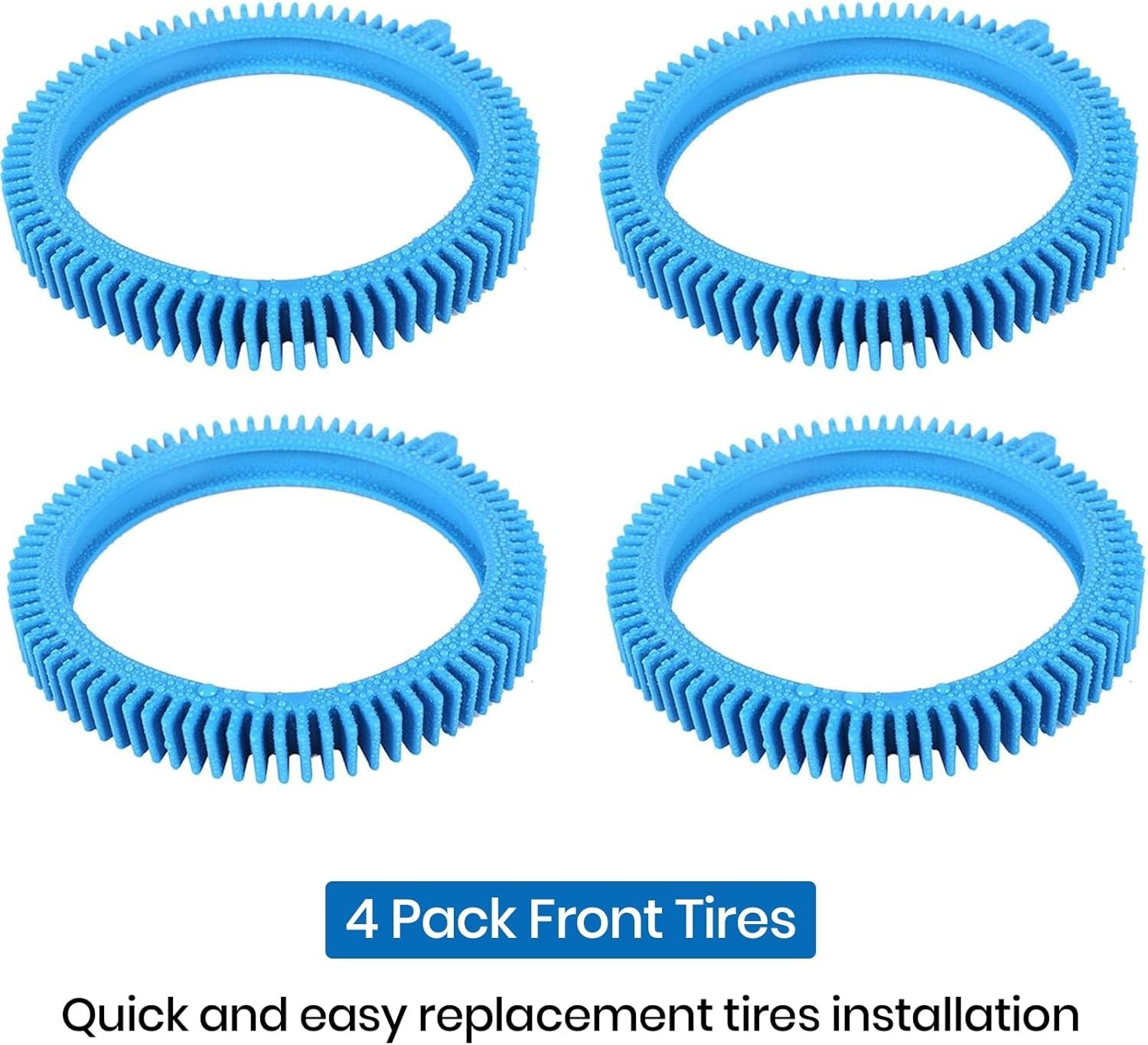 Pool Cleaner Replacement Tires 4-Pack Fit 896584000-143 Super Hump, Easy Install