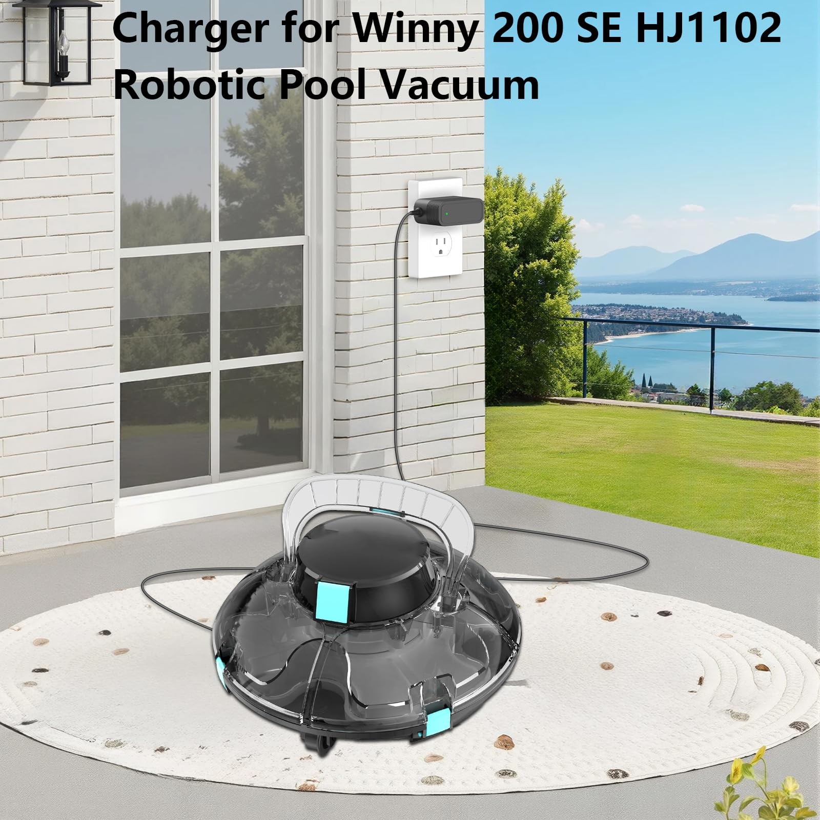 12.6V Charger for Winny Pool Cleaner Compatible with Winny 200 SE HJ1102 Cord…