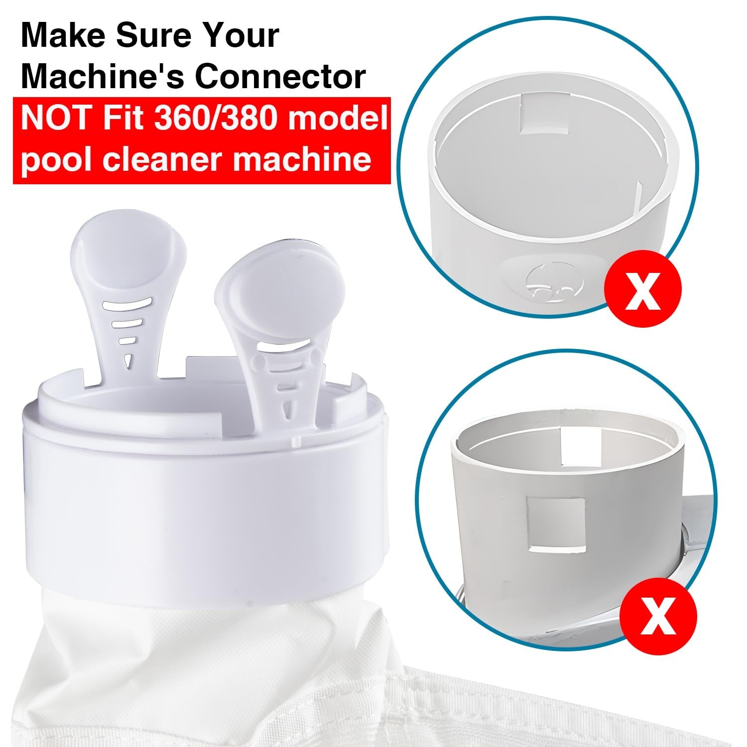 Replacement Pool Cleaner Bags with Zipper for Polaris 280/480 – 2 Pack All Purpo