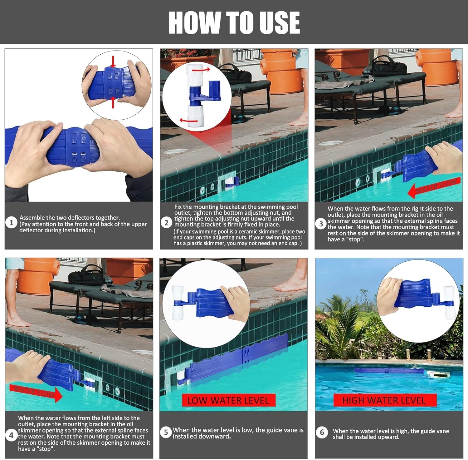 Pool Skimmer Arm, Skimmer Guard, Pool Skimmer, Pool Debris Skimmer Catcher, Hand