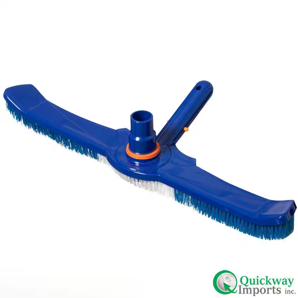 20&Prime; Vacuum Head Swivel Hose Connection Durable Nylon Bristles Heavy-Duty Brush f