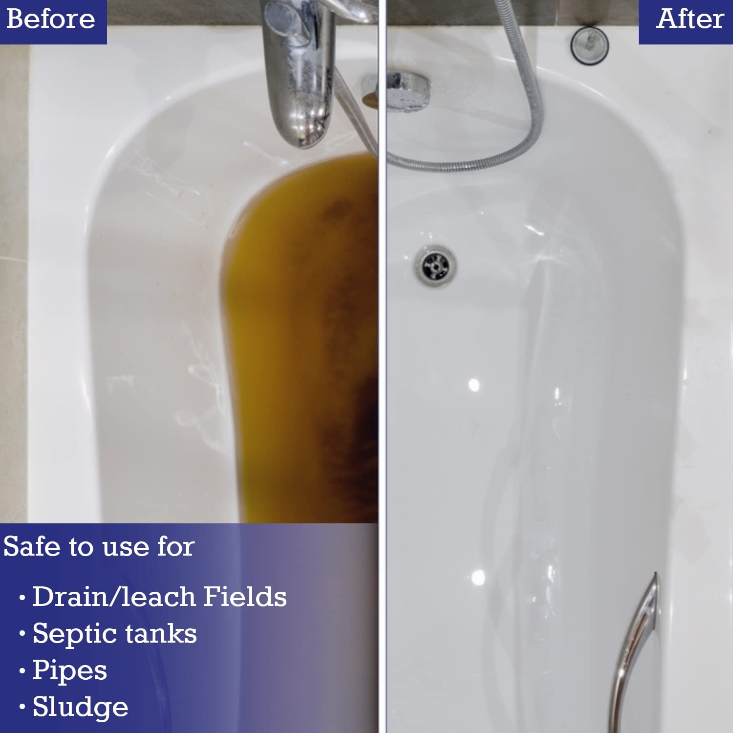 2-Pack Dr Pooper septic tablets clear tough clogs, sludge, odors fast. Just flus