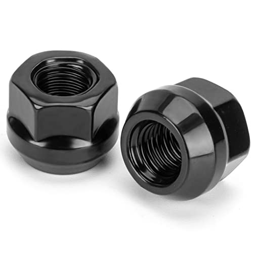 KSP 3/8&Prime;-24 Open Lug Nuts for ATV UTV Studs, 17mm Hex 3/8&Prime;-24-Hex 17mm Black