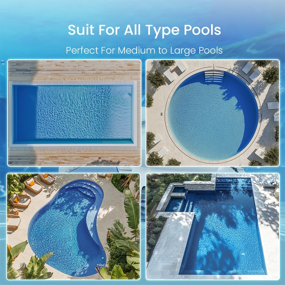 Hydro 3S Cordless Robotic Pool Vacuum for Inground Pools, 4 Cleaning Modes