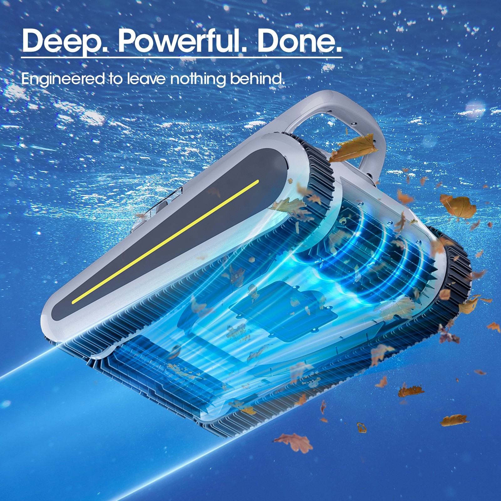 Seauto Smart Navigation Pool Cleaner Wall-Waterline Cleaning Vacuum APP Control