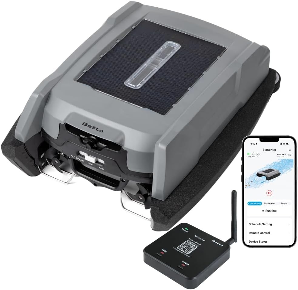 Betta Neo Solar Robotic Pool Skimmer App Control Weather Adaptive